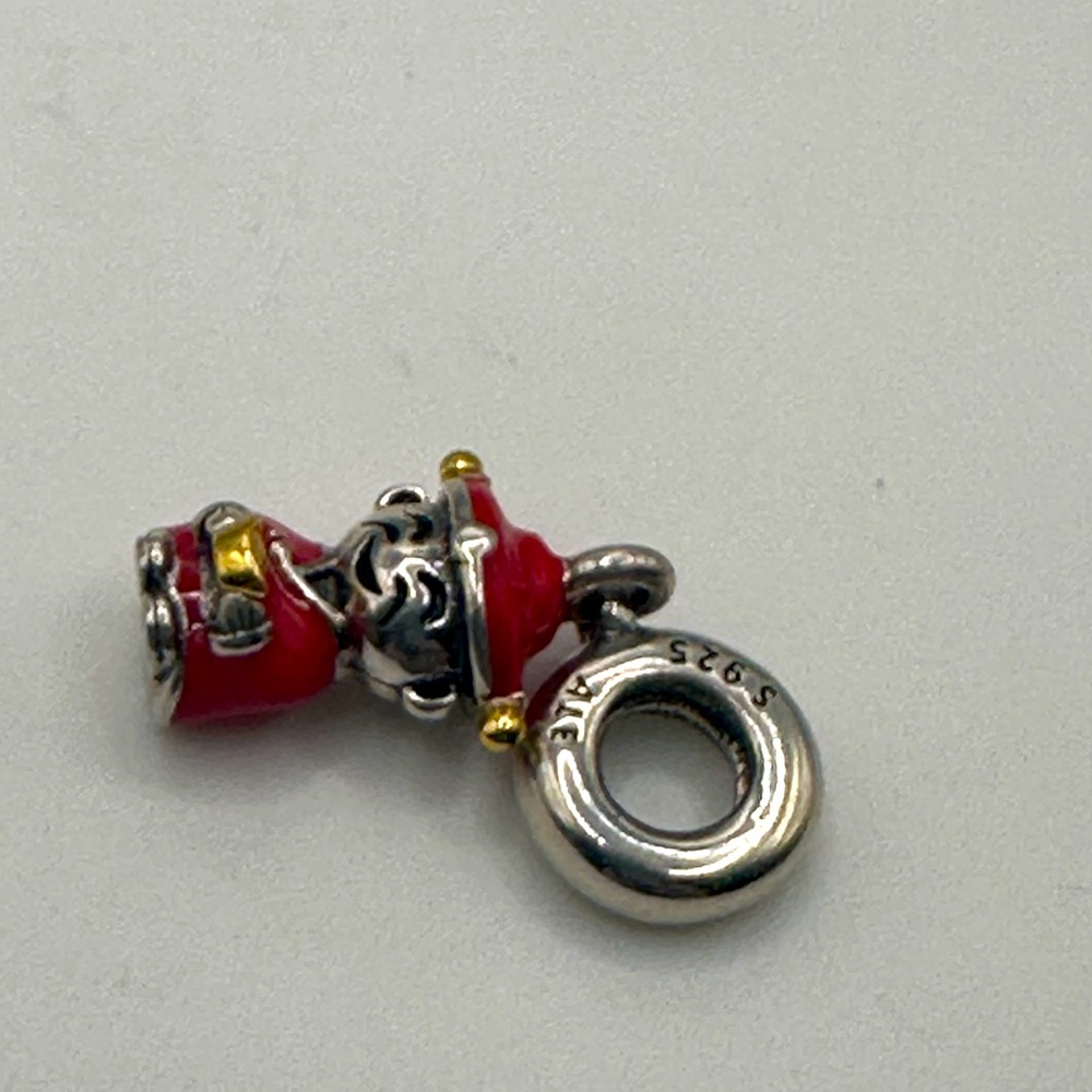 Pandora Asian Lucky Man Red Enamel Man!